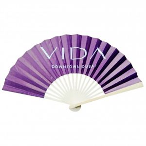 Bamboo Wooden Paper Customized Hand Fans Handmade