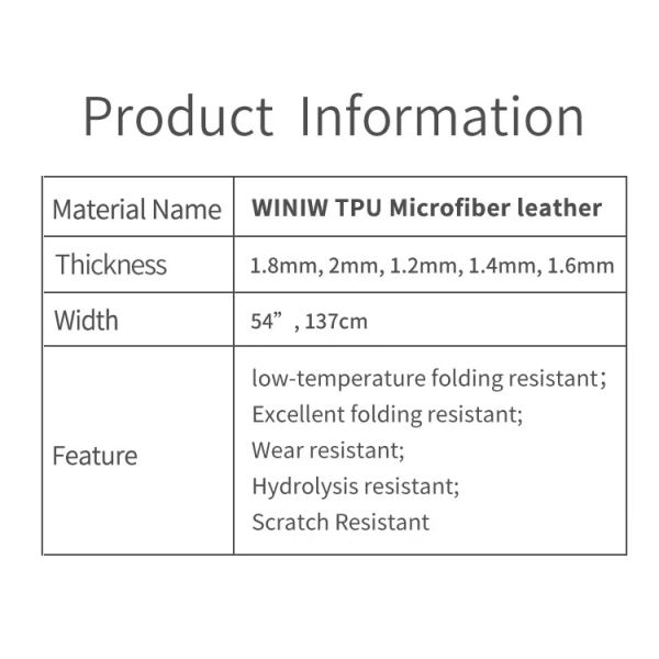 Cold Resistant PU Leather Microfiber Safety Shoes Upper Material