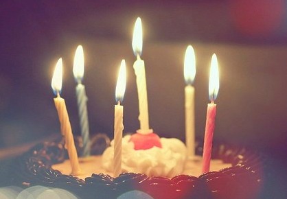 Colorful Screw Spiral Birthday Candles No Dripping With Plastic Flower Holder