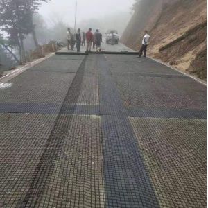Steel Plastic Geogrid for Durable Embankments Construction Access Roads