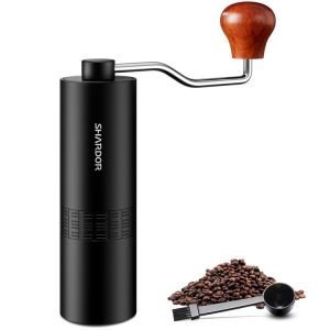 Cheap Camping Espresso Hand Drip Coffee Grinder Portable Manual Flat Burr Grinder Homeuse for sale