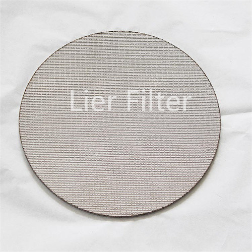 Quality 1.7mm Thick Sintered Mesh Filter High Strength Round Metal Filter Element wholesale