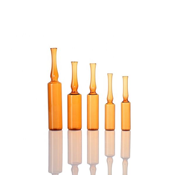 Low / Neutral Borosilicate Glass Ampoule ISO Form B Form C liquid ampoule USP