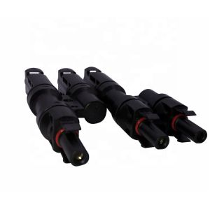 T Type 2 To 1 Solar PV Connector 1000V / 1500V IP68 For Solar Power System