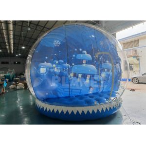 Customized Clear Inflatable Snow Globes Giant Outdoor Blow Up Snow Globe