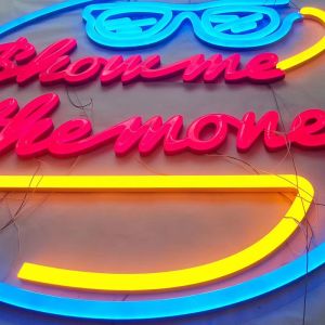 open letters zone jack daniels sign neon