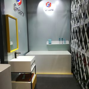 China Single Tier Stone Bathroom Shelf  Modern Design Eco Friendly on sale