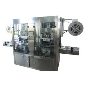 Fully Automatic High Speed Double Heads PVC Film Sleeve Labeling Machine for