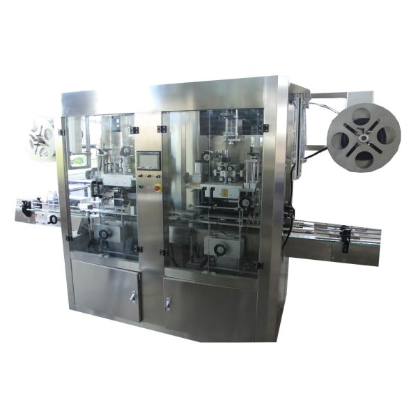 Fully Automatic High Speed Double Heads PVC Film Sleeve Labeling Machine for