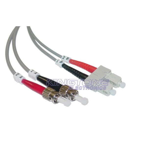 Quality Multimode Fiber Optic Patch Cord ST to SC 50/125 Duplex PVC wholesale