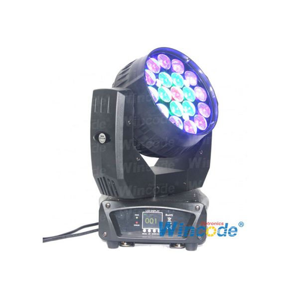 Quality 19*12W RGBW Moving Head Led Stage Lights , LED Wash Moving Head Zoom 8 - 50 Degree wholesale