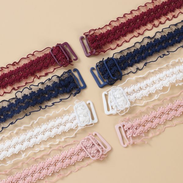 Factory lace design nylon spandex elastic band for sexy bra lingerie underwear webbing tape elastic band