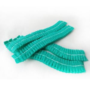 Non Woven Disposable Head Cap Bouffant Hats With Elastic Band For Industry