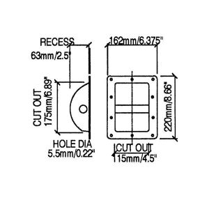 Recessed Steel Bar Handle of Speaker, MS-H1014