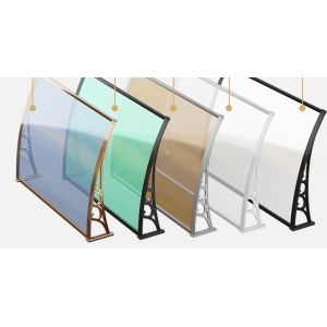 Attractive Durable Plastic Frame Polycarbonate Hollow Awning For Balcony