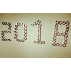 1mm Pitch GB52 Electroplating White Zinc M6 Hexagon nuts With Thickness 4.7mm