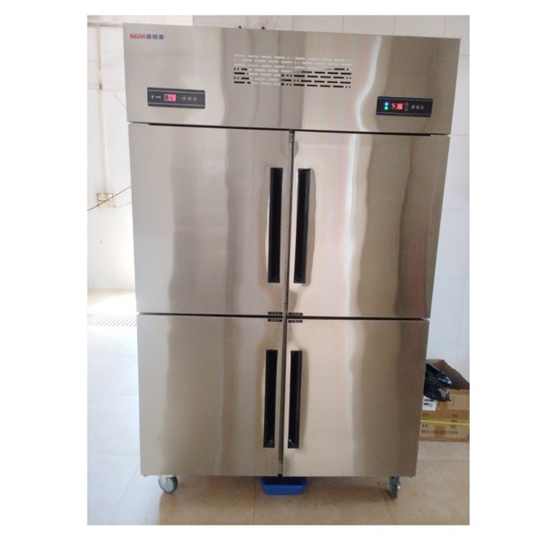 Quality 4-Door Stainless Steel Upright Fridge with Frost Free Defrost and Electronic Temperature Control wholesale