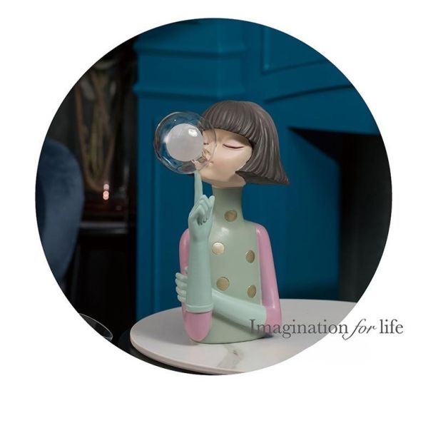 Nordic Bedroom Bubble Girl LED Nightlight Creative Birthday Gift Atmosphere Table Lamp