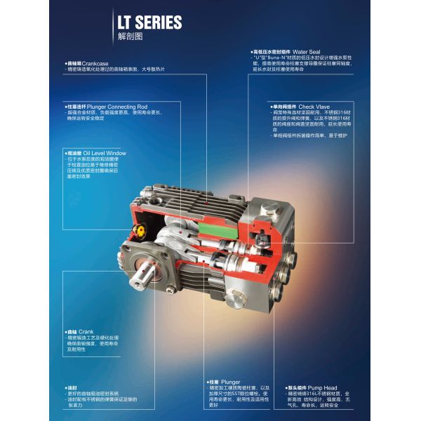 FLOWMONSTER LT-N Heavy Duty High Pressure Plunger Sea Water Desalination Stainless Steel Plunger Pump
