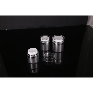 hand lip crystal pump empty square white Screen Printing Airless 30ml Cosmetic