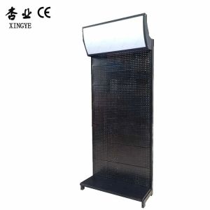 Factory custom hole back board display shelf exhibition sample display rack