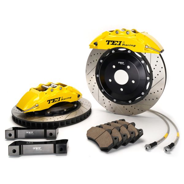 Quality Big Brake Kit 4 Piston E-brake Caliper 355x28mm Disc 6 Piston Caliper For Camry 2017-2019 18" Wheel wholesale