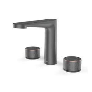 190mm Grey Basin Mixer Faucet Knob Control Bathroom Sink Faucets