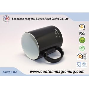 Custom Black Water Bottle Ceramic Magic Photo Mugs Colour Changing