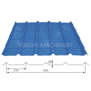 840mm Long Span Roofing Sheet Roll Forming Machine With Metal Bending Machine
