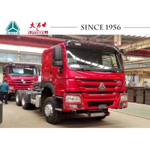 China A7 HOWO Tractor Truck 400L Fuel Tank With 420 Hp Euro II Engine LHD/RHD on sale