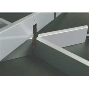 Decorative False Triangle Metal aluminum Grid Ceiling system ivory With A type