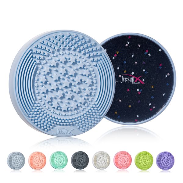 Multi Function Airy Blue Silicone Makeup Brush Cleaner Non Deformable