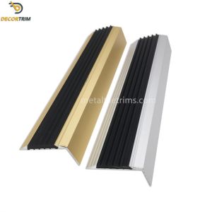 Black Matt Satin Stair Nosing Tile Trim L Shape 0.8m 0.9m Length