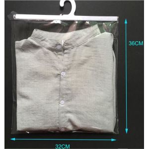 China hook k hanger bag for travel storage clothes,reliable manufacture cheap clear plastic pvc hanger bag for underwear on sale