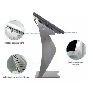 Information Kiosk 500 Nits 43 Inch Freestanding LCD Signage