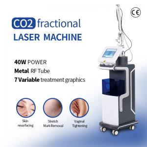 China Rf Tube Fractional Co2 Laser Treatment Machine Skin Resurfacing Rectangle Spot on sale