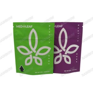 China Digital Printing 3.5g 7g 14g 28g Stand up Gummy Herbal Weed Bag with Tear Notch on sale
