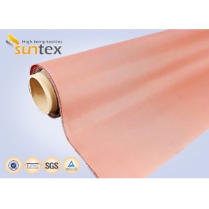 China High Temperature Cloth PU Coated Duct Cloth Fabric Fire Barrier 0.21mm Red Fire Retardant on sale