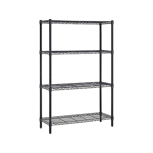 Carbon Steel Adjustable Wire Shelving Unit 4 Layers In Work Place