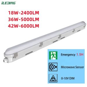 Commercial LED vapor tight 18W 4Ft with Waterproof IP66 Rating and Dimmer