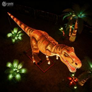 Waterproof Dinosaur Lanterns for Outdoor Decoration, Dinosaur Sculptures for