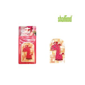 Animal Giraffe Thick Paper Air Freshener Strawberry Fragrance Eco - Friendly