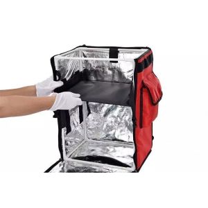 Hot Cold Delivery Cooler Thermal Bag with Reusable Ice Pack and Customized Logo