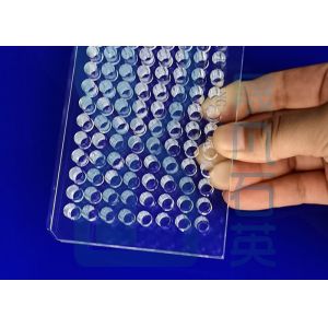 SIO2 96 Well Precision Glass Machining Flat Bottom UV Transparent Microplate