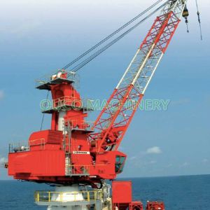 Steel 80t Lattice Boom Offshore Pedestal Crane