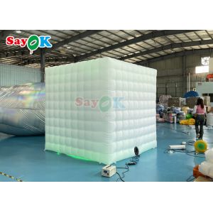 Wholesale White Inflatable LED Photo Booth Portable Inflatable Square Single