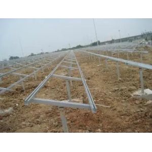 Customized Free Standing Solar Panel Frames Screw / Concrete Installation