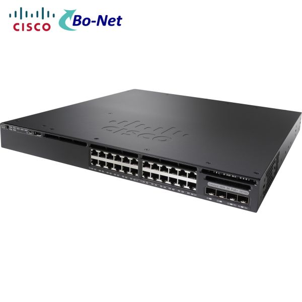 Quality WS-C3650-24PD-S Network Cisco Switch Catalyst 3650 24 Port PoE 2x10G Uplink IP Base wholesale