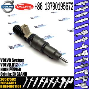 common rail injector 20517502 BEBE4D01001 BEBE4D01101 for VOL D12 engine diesel