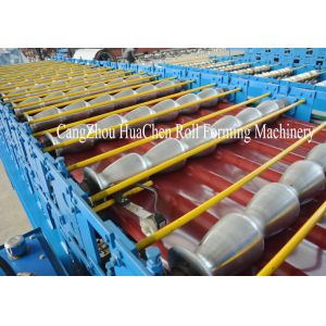 Solid Steel Shaft Metrocopo Double Layer Roll Forming Machine 1250mm For Roof